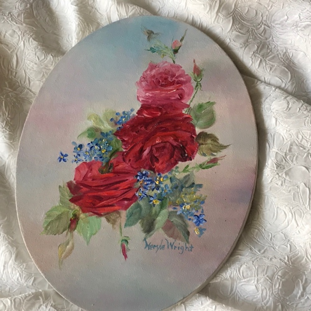 Oval painting